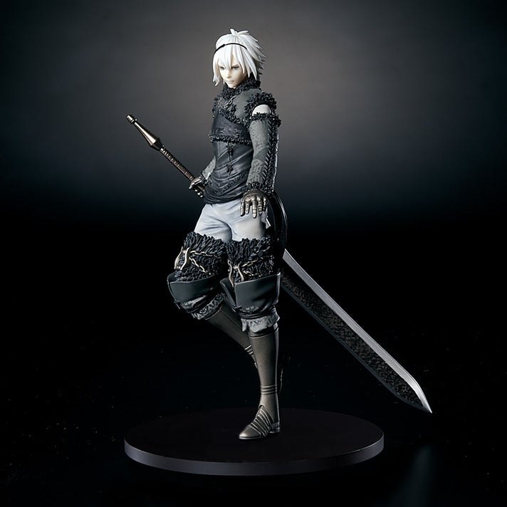 nier figure, nier replicant figure, anime figure, adult protagonist, statuette figure, square enix figure, SQ35893, side view