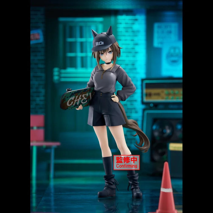 uma figure, umamusume figure, umamusume pretty derby figure, anime figure, banpresto figure, cheval grand figure, BoC'z figure, front view with background