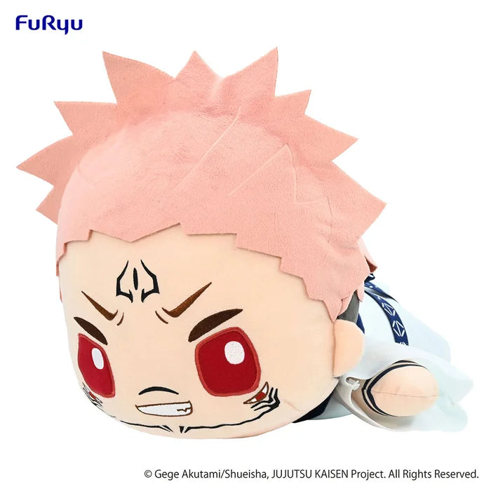 jujutsu kaisen plush, anime plush, ryomen sukuna plush, sukuna plush, furyu plush, sleep together plush, 4580736400382, front view