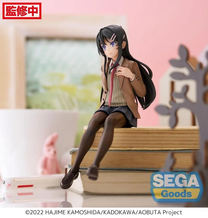 rascal does not dream of bunny girl senpai figure, anime figure, mai sakurajima, premium perching figure, pm perching figure, sega figure, SG53629, side view with background