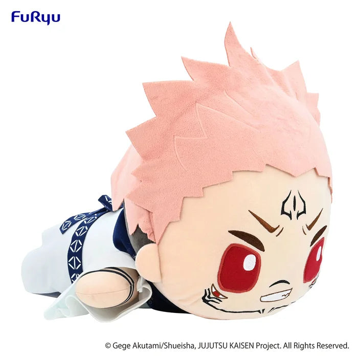 jujutsu kaisen plush, anime plush, ryomen sukuna plush, sukuna plush, furyu plush, sleep together plush, 4580736400382, front view