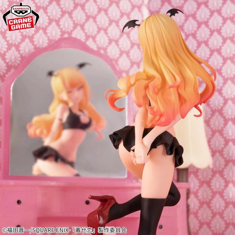 my dress up darling figure, anime figure, marin kitagawa figure, celestial vivi figure, banpresto figure, back view with background, close up view