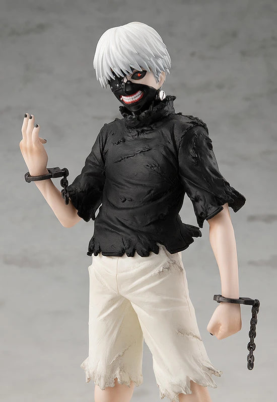 tokyo ghoul figure, anime figure, ken kaneki figure, pop up parade figure, goodsmile figure, G94543, close up view, alternate face