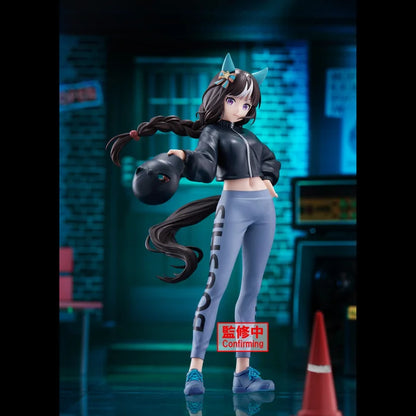 uma figure, umamusume figure, umamusume pretty derby figure, anime figure, banpresto figure, hokko tarumae figure, BoC'z figure, front view with background