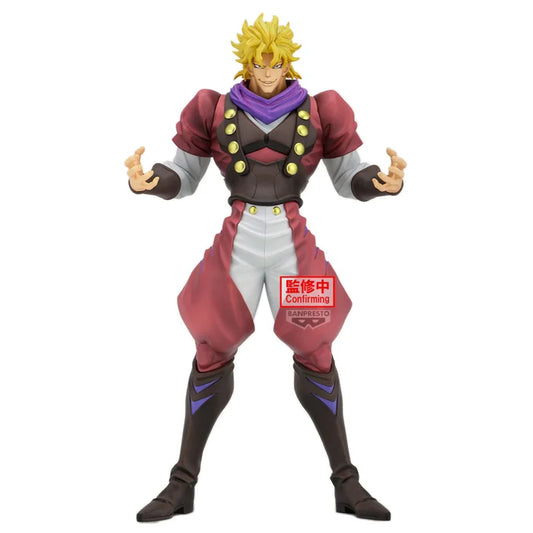 jojo's bizarre adventure figure, anime figure, dio brando figure, mometria figure, banpresto figure, front view