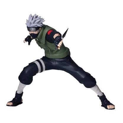 naruto shippuden figure, anime figure, kakashi hatake figure, vibration stars figure, version a figure, banpresto figure, front view