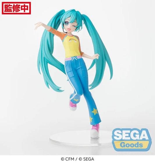 vocaloid figure, anime figure, hatsune miku figure, desktop x decorate figure, love costume, sega figure, front view