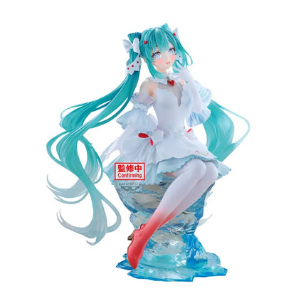 vocaloid figure, anime figure, hatsune miku figure, banpresto evolve figure, clearluxe figure, clione, front view