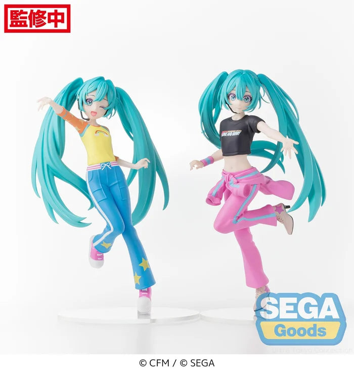 vocaloid figure, anime figure, hatsune miku figure, desktop x decorate figure, berry costume, sega figure, front view, figure set, figure comparison, 