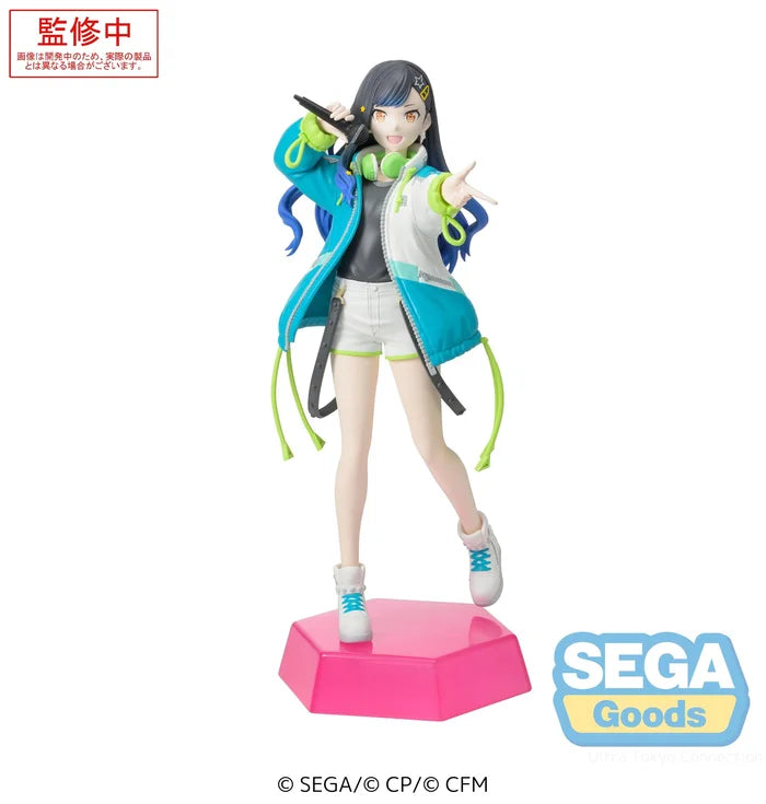 hatsune miku colorful stage figure, anime figure, project sekai figure, deskop x decorate collections figure, shiraishi an, sega figure, SG44084, front view