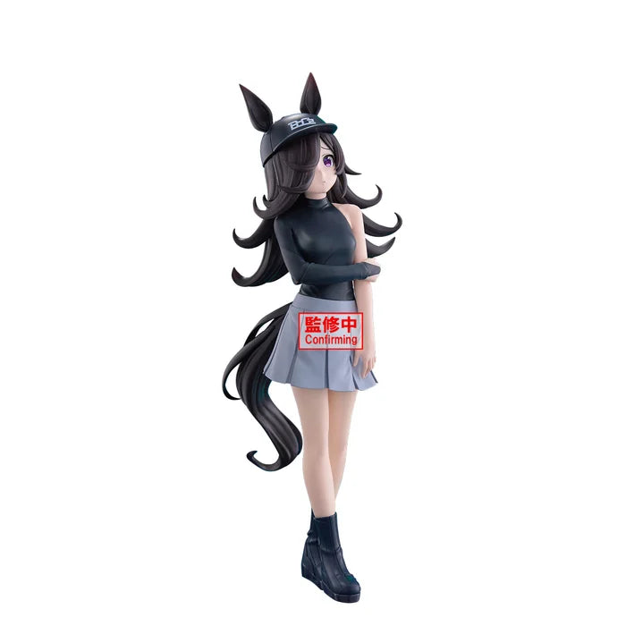 uma figure, umamusume figure, umamusume pretty derby figure, anime figure, banpresto figure, rice shower figure, BoC'z figure, front view with background