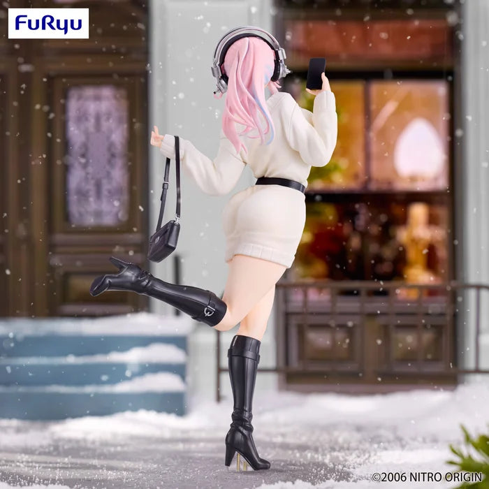 super sonico figure, anime figure, super sonico figure, trio try it figure, winter memory figure, furyu figure, FR50764