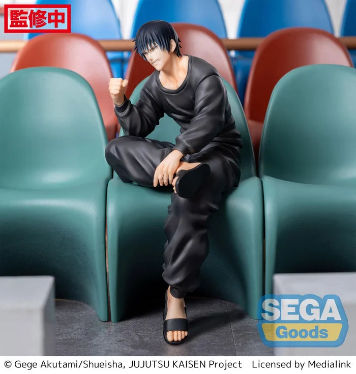 jujutsu kaisen figure, anime figure, toji fushiguro figure, chokonose premium perching figure, sega figure, SG54841, side view with background