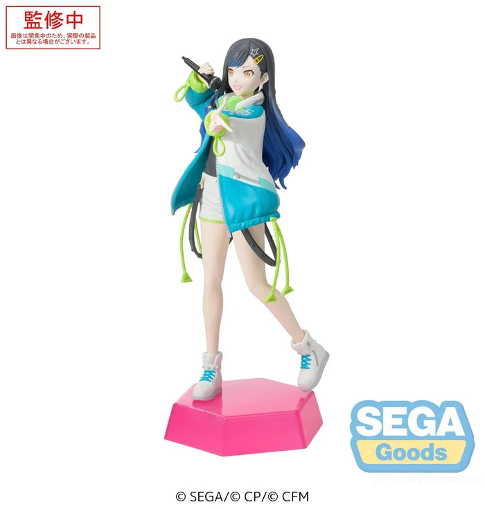hatsune miku colorful stage figure, anime figure, project sekai figure, deskop x decorate collections figure, shiraishi an, sega figure, SG44084, side view