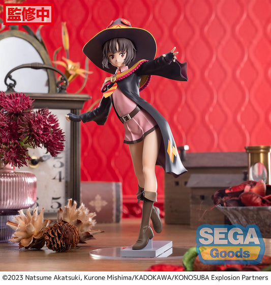 konosuba figure, anime figure, megumin, luminasta figure, sega figure, front view