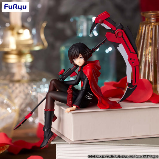 RWBY figure, anime figure, ruby rose, noodle stopper figure, furyu figure, FR07348, front view with background
