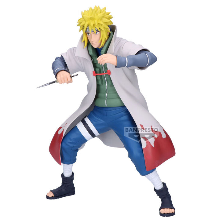 naruto figure, anime figure, namikaze minato figure, grandista figure, banpresto figure, side view