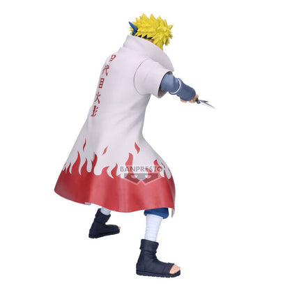 naruto figure, anime figure, namikaze minato figure, grandista figure, banpresto figure, back view