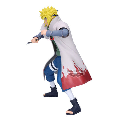 naruto figure, anime figure, namikaze minato figure, grandista figure, banpresto figure, side view