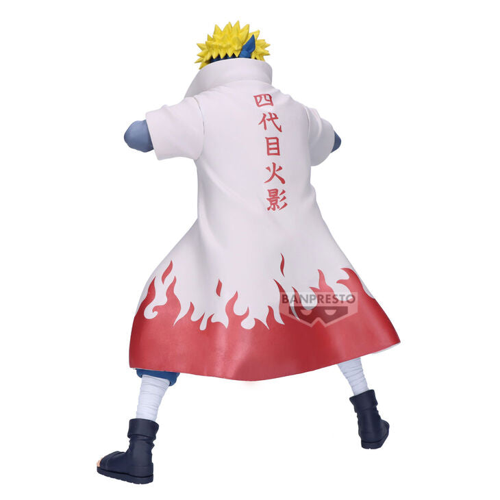 naruto figure, anime figure, namikaze minato figure, grandista figure, banpresto figure, back view