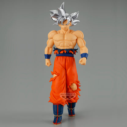 dragon ball figure, anime figure, goku figure, son goku figure, solid edge works figure, ultra instinct figure, banpresto figure, front view