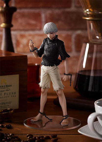 tokyo ghoul figure, anime figure, ken kaneki figure, pop up parade figure, goodsmile figure, G94543, front view with background, 