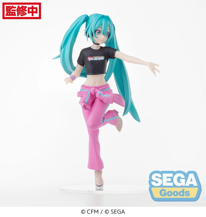 vocaloid figure, anime figure, hatsune miku figure, desktop x decorate figure, berry costume, sega figure, side view