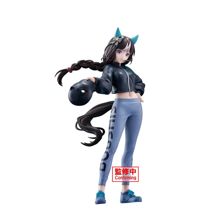 uma figure, umamusume figure, umamusume pretty derby figure, anime figure, banpresto figure, hokko tarumae figure, BoC'z figure, front view with background