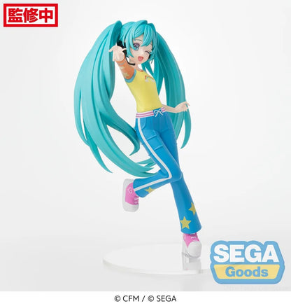 vocaloid figure, anime figure, hatsune miku figure, desktop x decorate figure, love costume, sega figure, side view