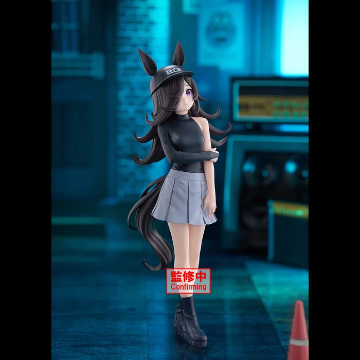 uma figure, umamusume figure, umamusume pretty derby figure, anime figure, banpresto figure, rice shower figure, BoC'z figure, front view with background