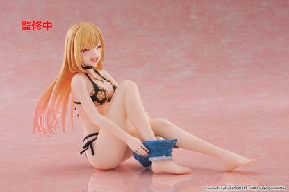 my dress up darling figure, anime figure, marin kitagawa figure, taito figure, desktop cute figure, measured swimsuit figure, T40273, side view