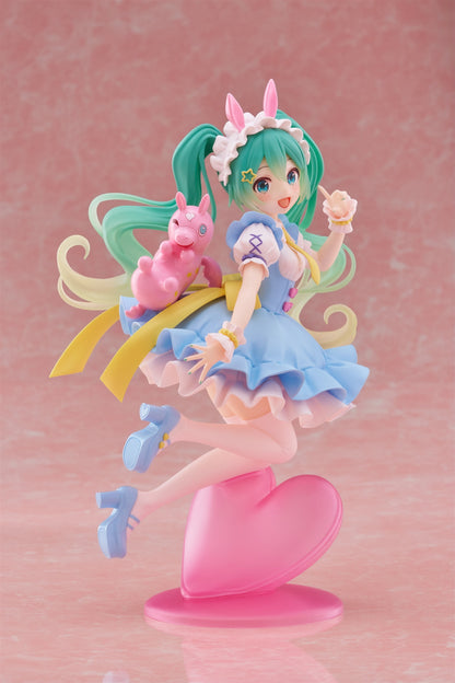 vocaloid figure, anime figure, hatsune miku figure, amp+ figure, amp plus figure, hatsune miku x rody figure, taito figure, T40380, side view