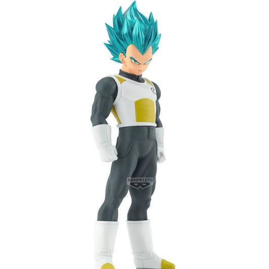 dragon ball super figure, anime figure, vegeta figure, ssgss vegeta figure, super saiyan god super saiyan vegeta figure, banpresto figure, blood of saiyans figure