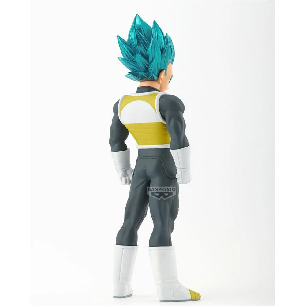 dragon ball super figure, anime figure, vegeta figure, ssgss vegeta figure, super saiyan god super saiyan vegeta figure, banpresto figure, blood of saiyans figure