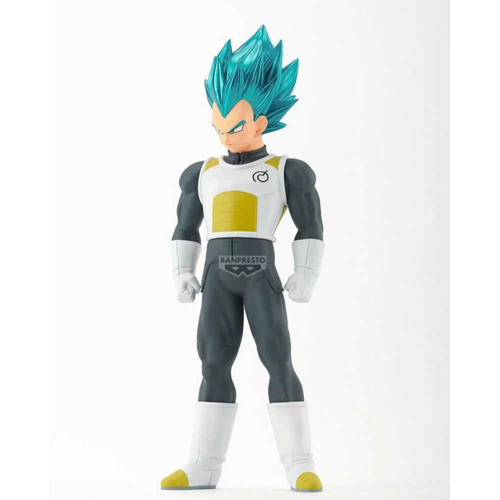 dragon ball super figure, anime figure, vegeta figure, ssgss vegeta figure, super saiyan god super saiyan vegeta figure, banpresto figure, blood of saiyans figure