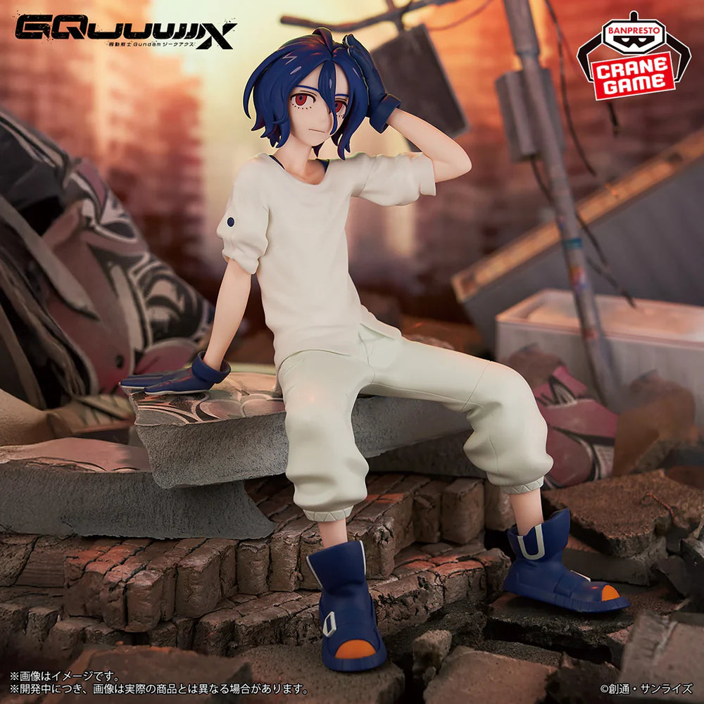 mobile suit gundam figure, anime figure, gquuuuuux figure, shuji ito figure, shuji figure, banpresto figure, gundam figure, 
