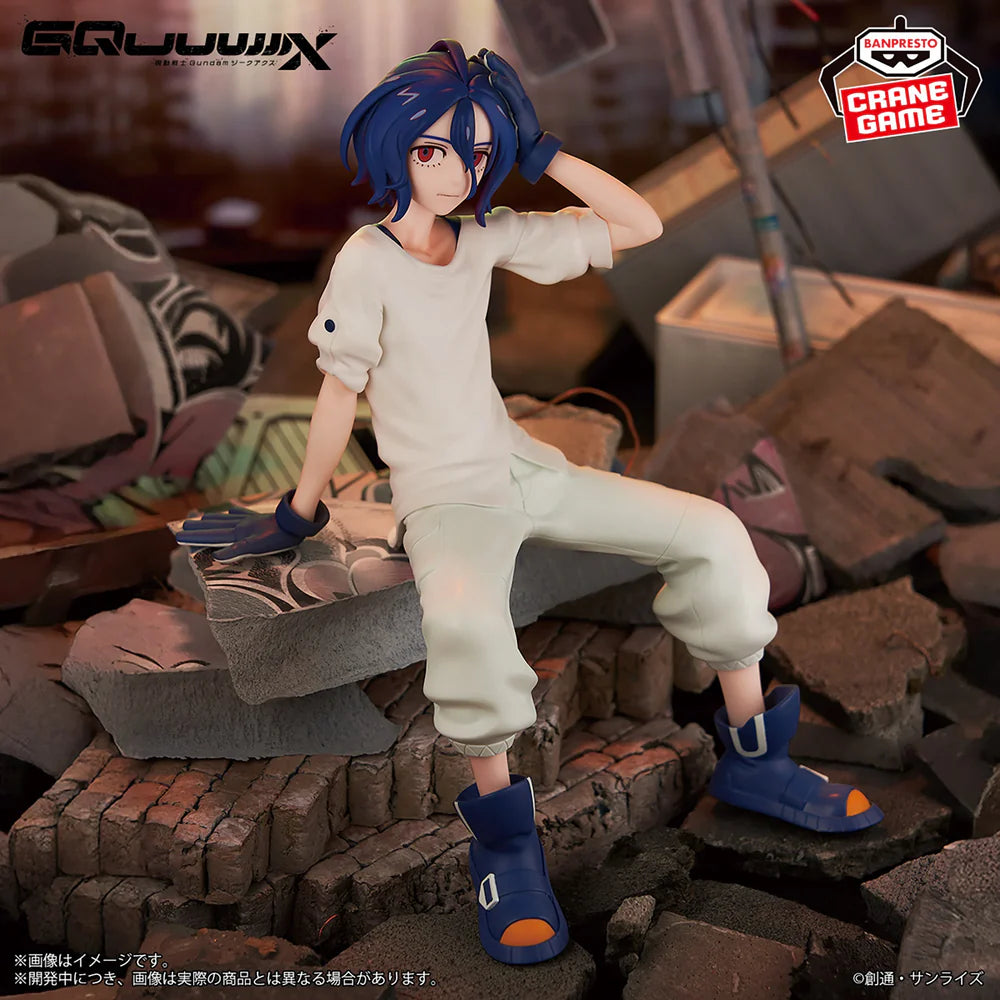mobile suit gundam figure, anime figure, gquuuuuux figure, shuji ito figure, shuji figure, banpresto figure, gundam figure, 