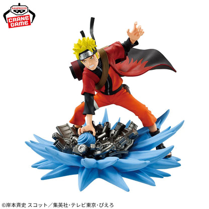 naruto figure, anime figure, naruto uzumaki figure, memorable saga special, banpresto figure, front view