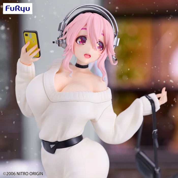 super sonico figure, anime figure, super sonico figure, trio try it figure, winter memory figure, furyu figure, FR50764