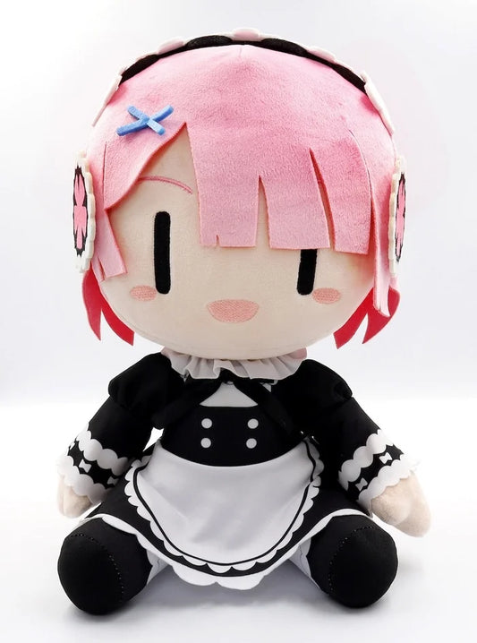 re:zero plush, re zero plush, rezero plush, anime plush, taito plush, BIG plush, ram plush, memory snow version, T83708, front view