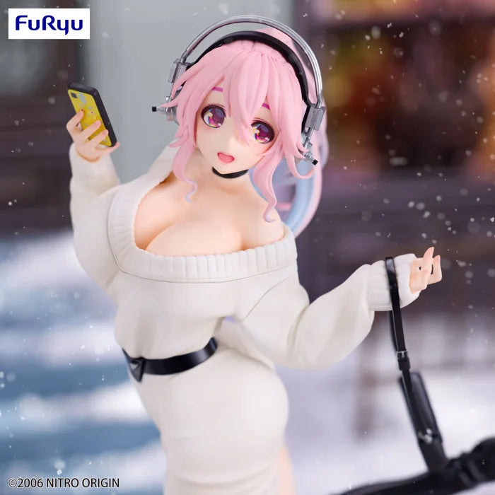 super sonico figure, anime figure, super sonico figure, trio try it figure, winter memory figure, furyu figure, FR50764