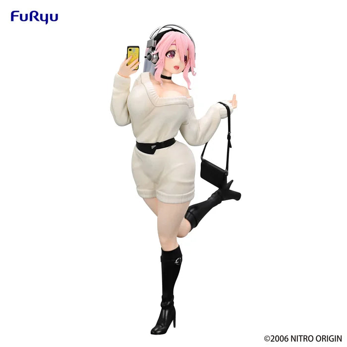 super sonico figure, anime figure, super sonico figure, trio try it figure, winter memory figure, furyu figure, FR50764