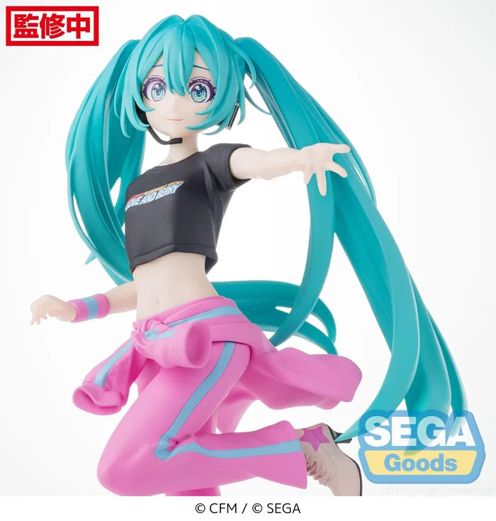 vocaloid figure, anime figure, hatsune miku figure, desktop x decorate figure, berry costume, sega figure, front view, close up view