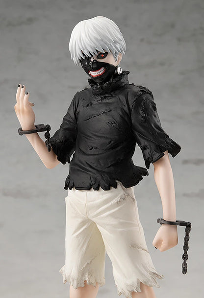 tokyo ghoul figure, anime figure, ken kaneki figure, pop up parade figure, goodsmile figure, G94543, close up view, alternate face
