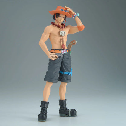 one piece figure, anime figure, portgas d. ace figure, dxf figure, the grandline series special figure, banpresto figure