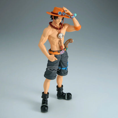 one piece figure, anime figure, portgas d. ace figure, dxf figure, the grandline series special figure, banpresto figure