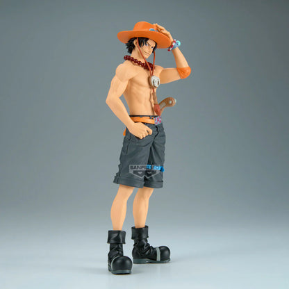 one piece figure, anime figure, portgas d. ace figure, dxf figure, the grandline series special figure, banpresto figure